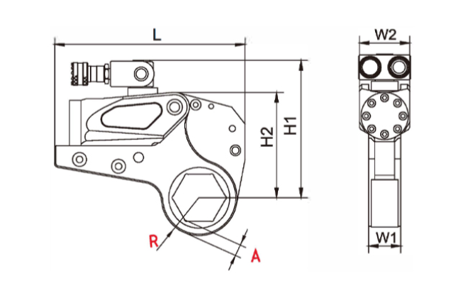 Low Profile Hydraulic Torque Wrench