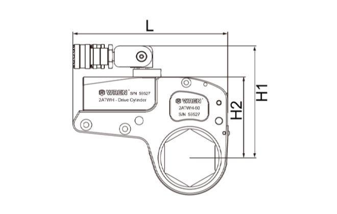 Low Profile Hydraulic Torque Wrench
