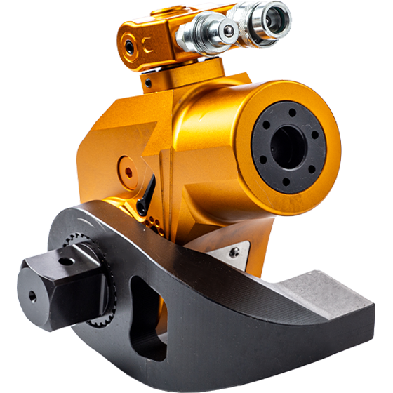 Square drive hydraulic torque wrench